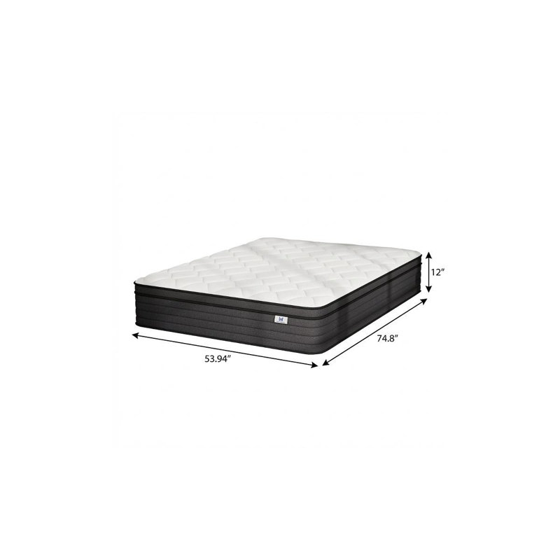 12" Full Double Foam Hybrid Mattress, 12", Full / Double