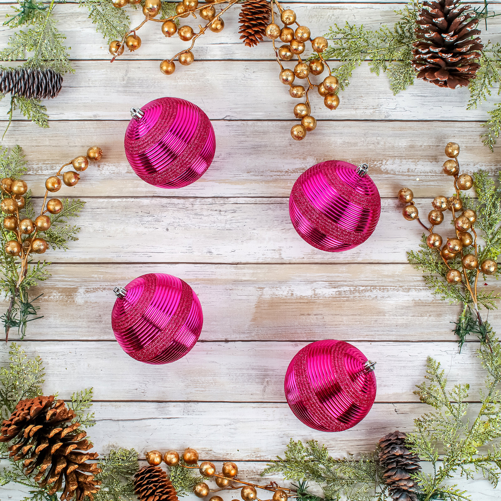 8" Shatterproof Bauble, Pink