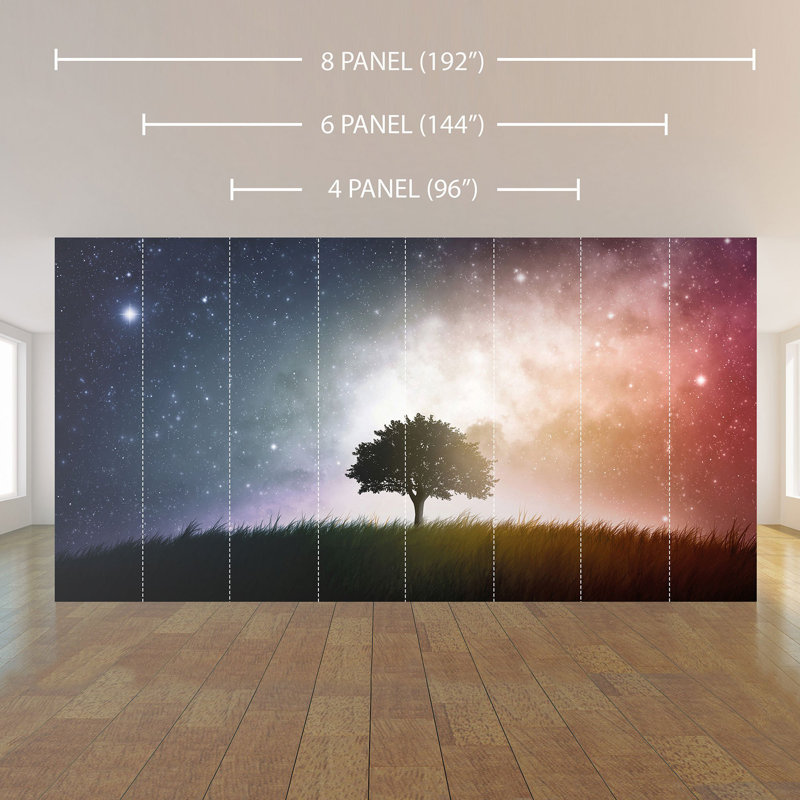 Panneau de papier peint paysage Ilse, L 100,08 po x l 96 po
