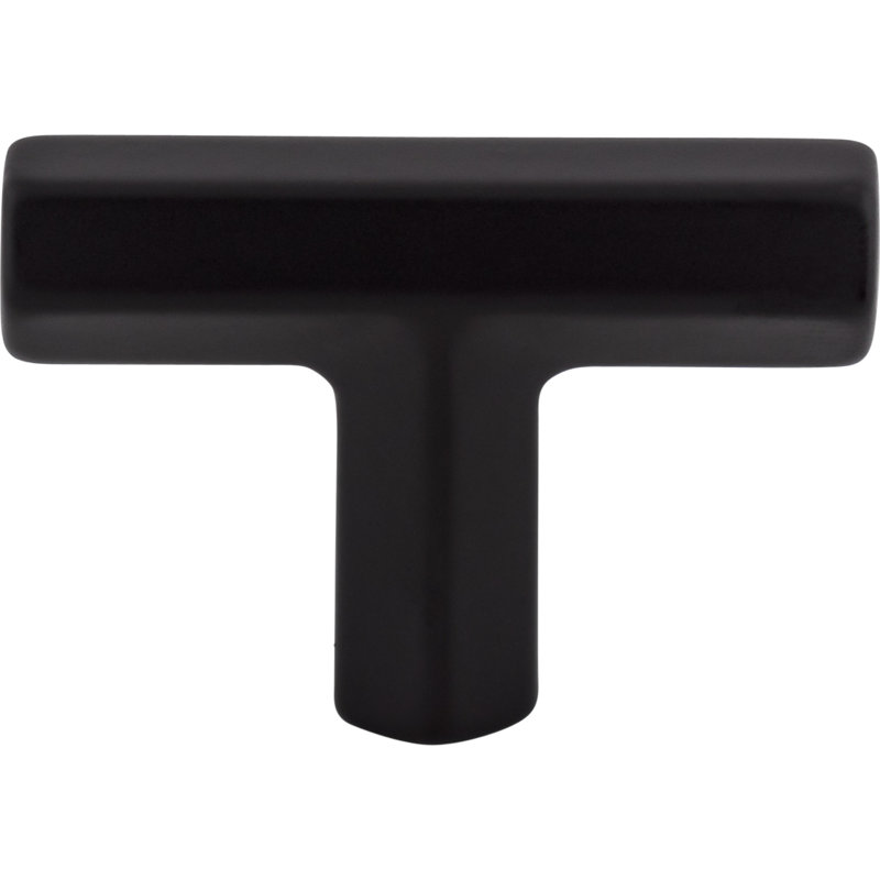 Lydia 1 3/4" Length Geometric Knob, Black