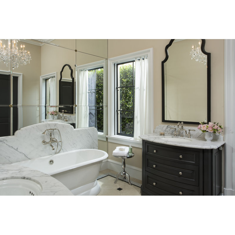 Acqui Bridge Lavatory Faucet, Polished Nickel, Lever Handle