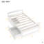 Lit plateforme simple avec deux tiroirs-12883077