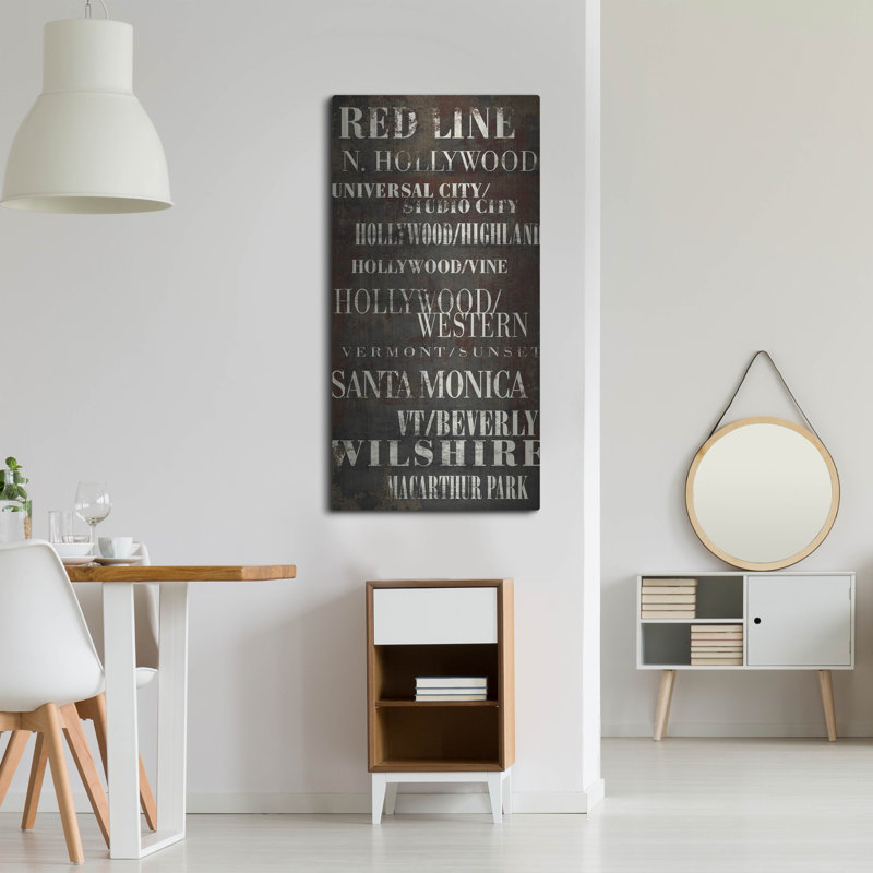 'La Red Line' by Art Licensing Studio Wall Art