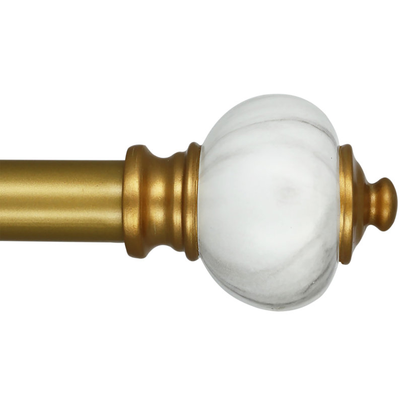 Haneefah Adjustable Single Curtain Rod, 28" - 48"