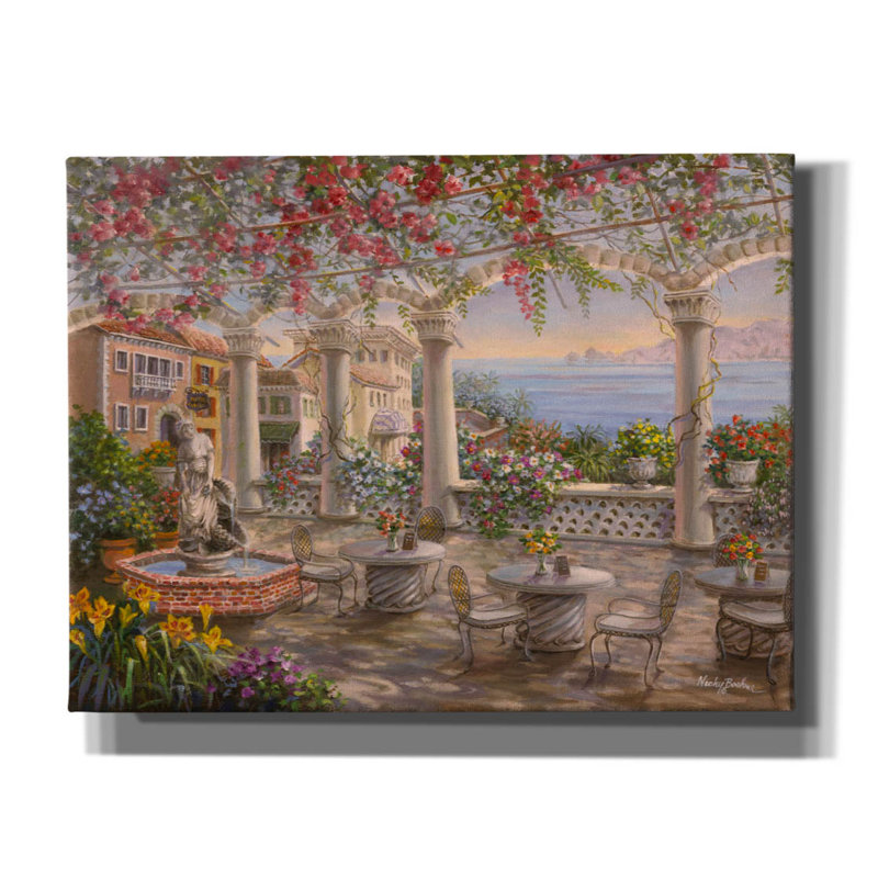 «Epic Graffiti», salle à manger sur la terrasse, par Nicky Boehme, art mural sur toile, 34 po x 26 po, H 26 po x l 34 po