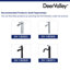 DeerValley 475mm x 375mm White Ceramic Rectangular Countertop Basin Bathroom Sink