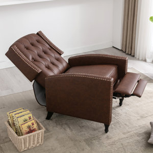 Barnhard+Faux+Leather+Recliner+with+Otto