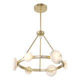 Minka Lavery Zill - 6 Lt Led Chandelier In Lily Gold Finish