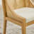 Rustic Wooden Style Rattan Dining Chairs-1981763041