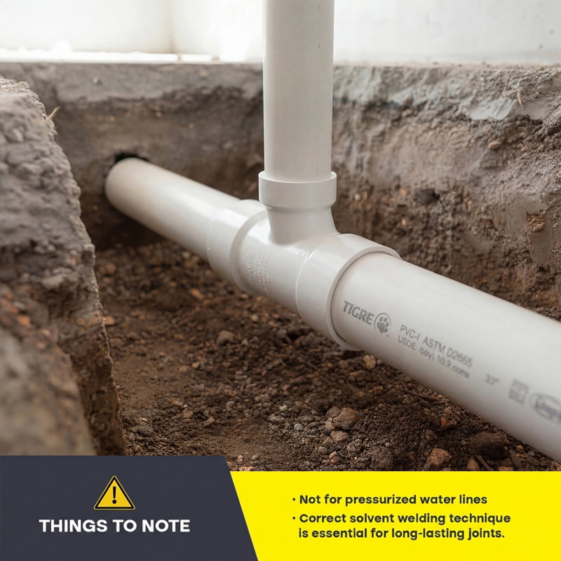 2 po x 2 po x 1-1 / 2 po avec conduit d'évacuation des eaux usées en PVC et drain en PVC, drain en PVC blanc, raccord d'évacuation et d'évacuation, (paquet de 50)