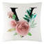  Housse de coussin en velours appliqué