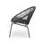 Modern Outdoor Chair Pair - Material, Black Iron Frame, 28.88" W X 25.74" L 33.66" H Weave, Construction,