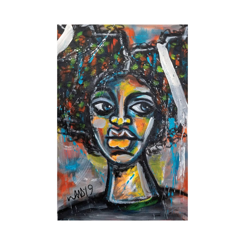 Visions Of My Shadow Self by Akaimi The Artist - Wrapped Canvas Print, 20.32 cm H x 30.48 cm W