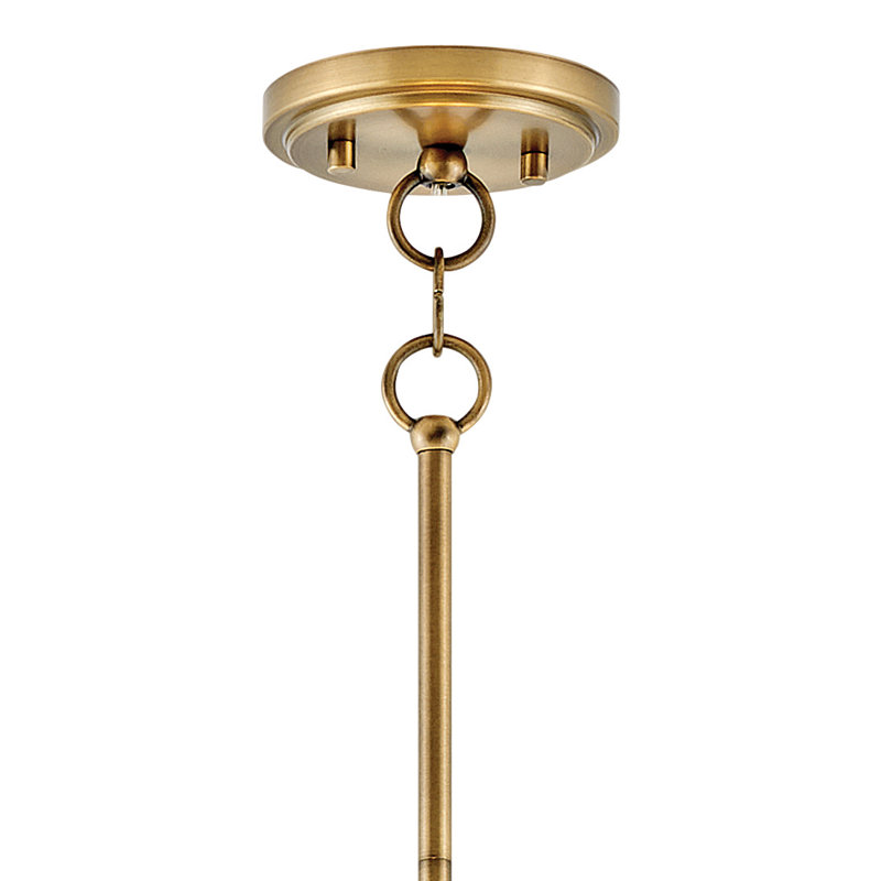 Moxie 4-Light Chandelier, Lacquered Dark Brass