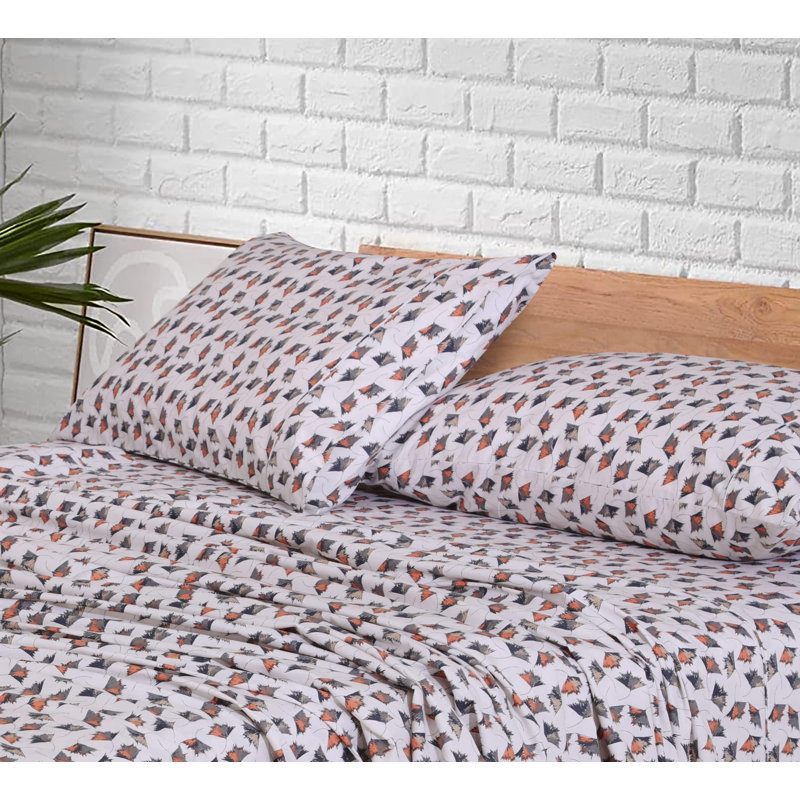 100% Cotton Sheets Sets Soft Crispy Percale Cooling Sheets 16 Inch Deep Pocket Bed Sheets, King Sheet Set with 2 Pillowcase