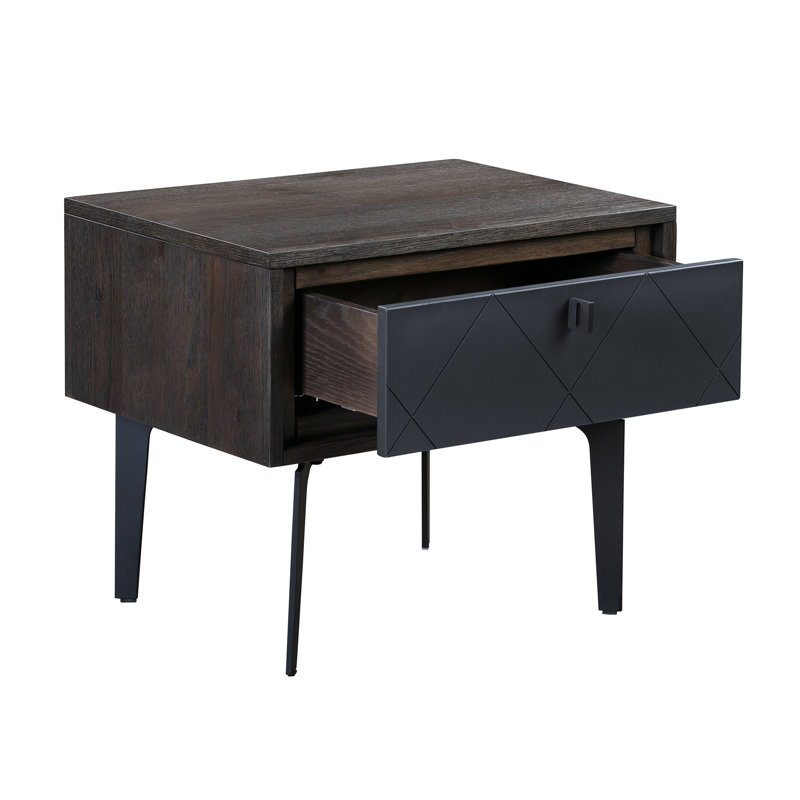 Audiana 24'' W Solid Wood Nightstand
