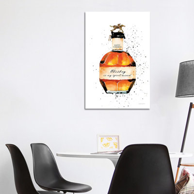 Whiskey Spirit Animal By Mercedes Lopez Charro - Wrapped Canvas Painting by Mercedes Lopez Charro - Wrapped Canvas Painting
