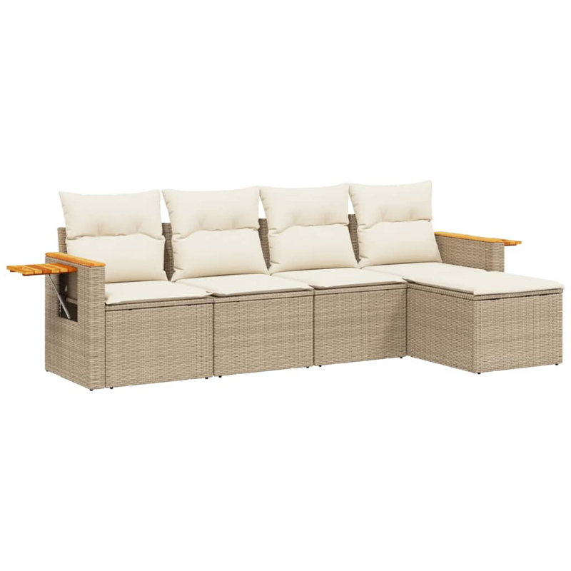 Ensemble de canapé de jardin Vidaxl beige