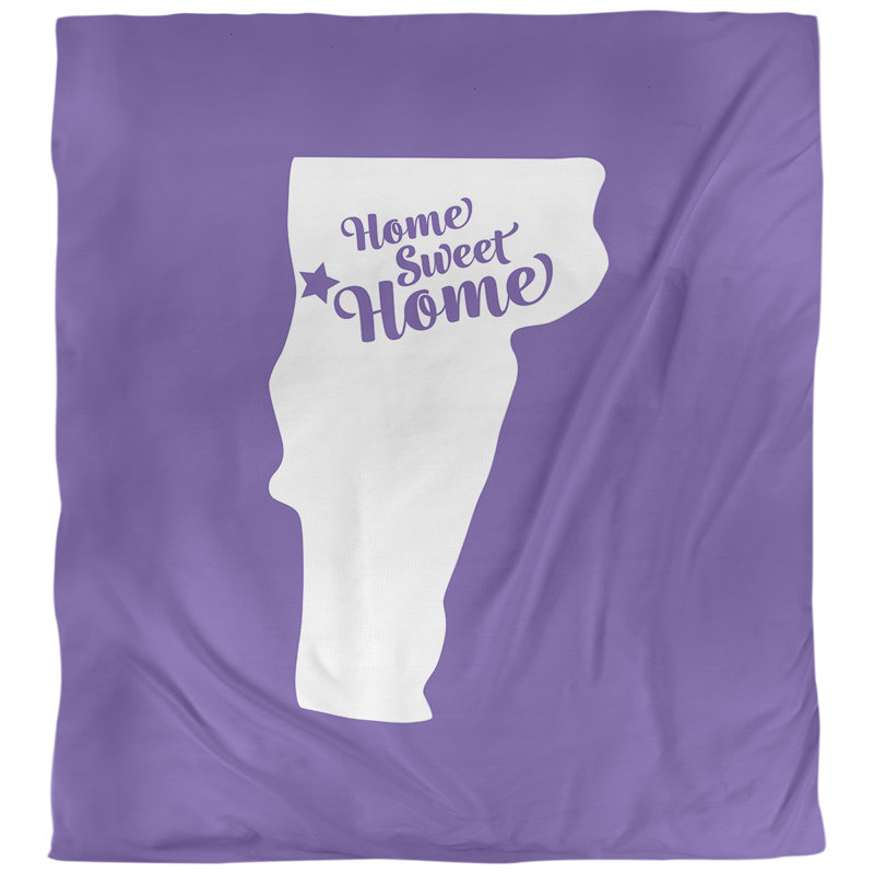Housse de couette réversible simple et réversible home burlington, Housse de couette pour grand lit, Mauve, Microfibre