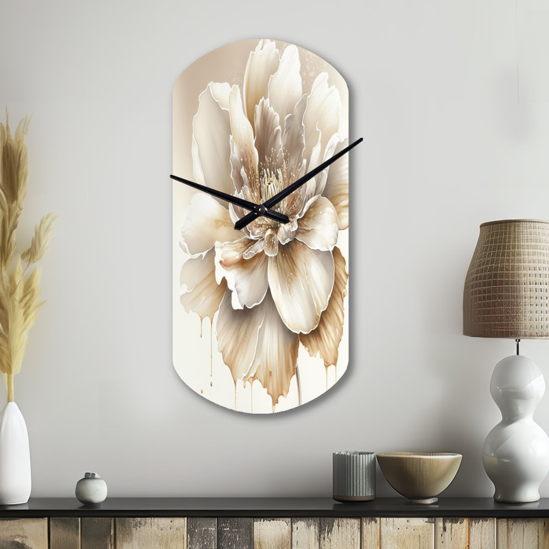 Horloge murale cylindrique florale II, Petit