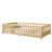 Twin Montessori Floor Bed Natural Rubber Wood Fence-290653702-290653701