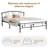 Full Bed Frame Metal Platform Bed Frame with Headboard & Footboard,  Mattress Foundation ,No Box Spring Needed-1358785738-1373792512