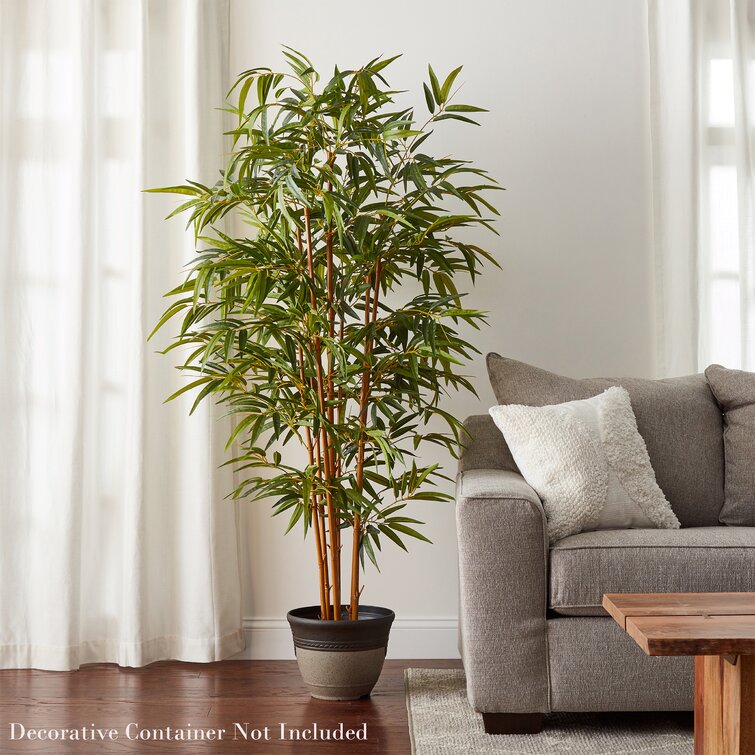 Pure Garden Bamboo Life 72'' Faux Bamboo Tree in Pot  Reviews | Wayfair
