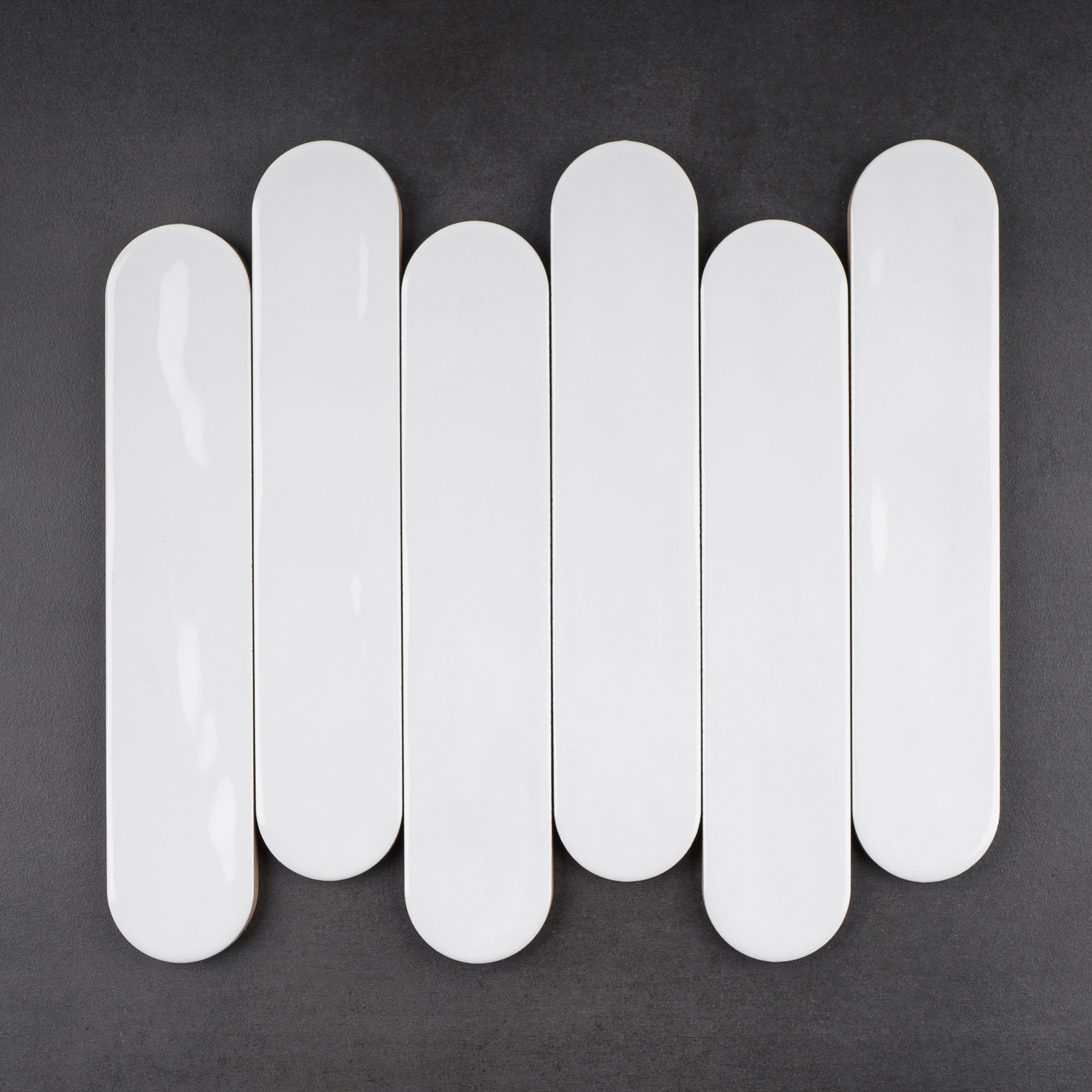 Metropolitan 1.97 in. X 9.85 in. Polished Ceramic Subway Wall Tile (7.21 sq. ft./Case), Blanco White