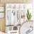 Farmhouse Hall Tree With 8 Hooks,modern 3-in-1 Wooden Style Coat And Shoe Rack-838937345
