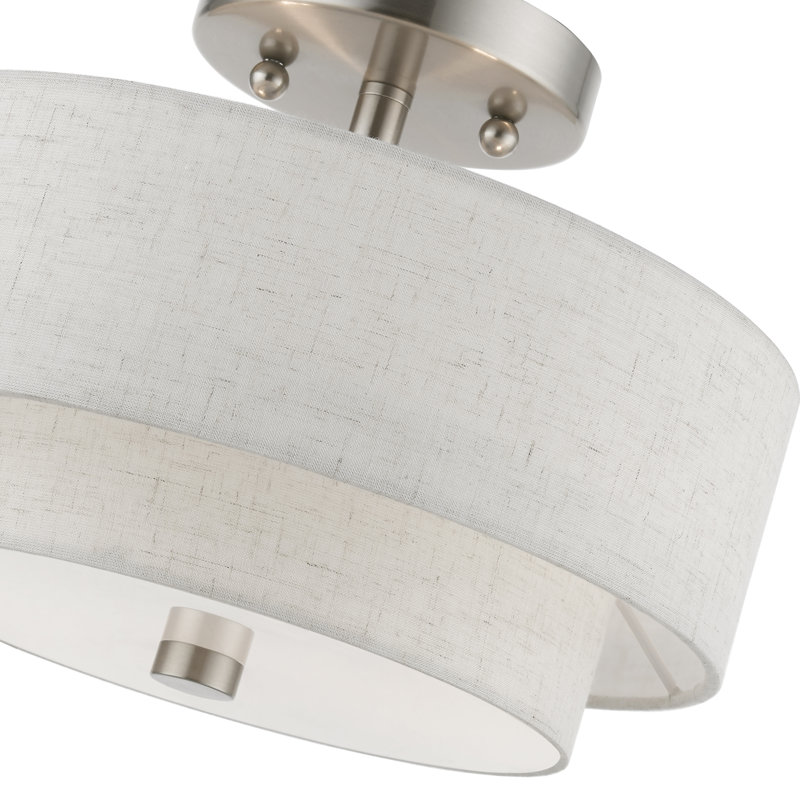 Plafonnier semi-encastré 11 po 2 lumières Areial
