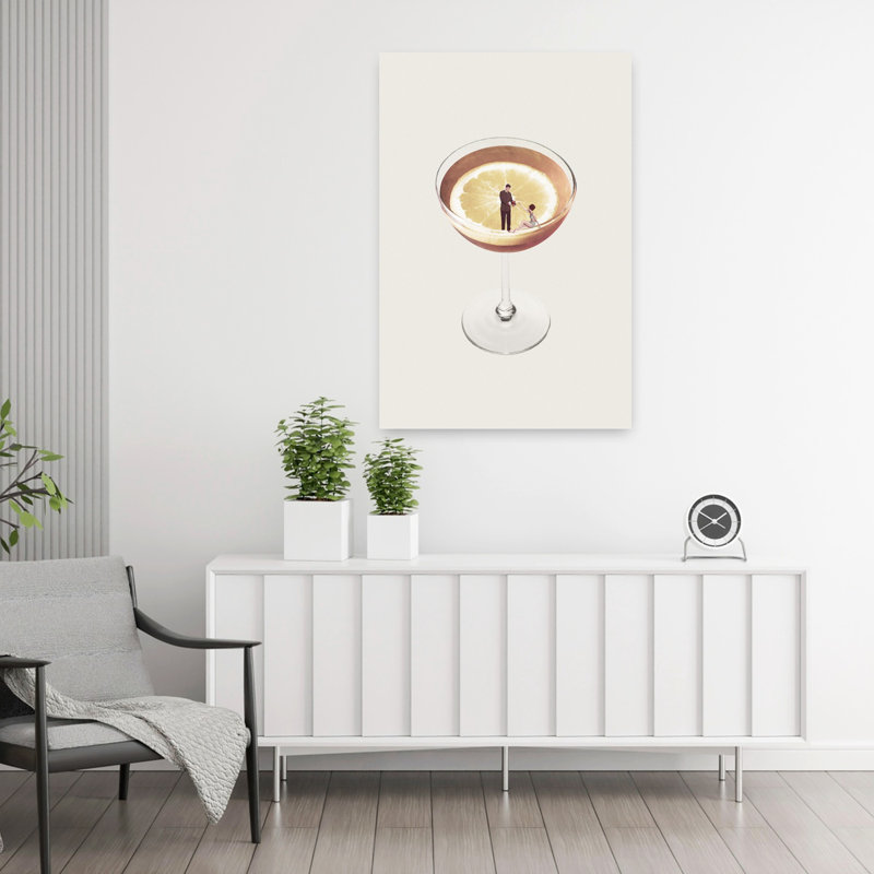 Art contemporain rétro, H 36 po x l 24 po