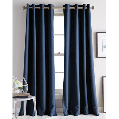 Avenue Solid Room Darkening Grommet Single Curtain Panel