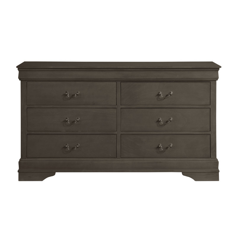 Waynesburg 58.5'' W 6 - Drawer Dresser, Stained Gray