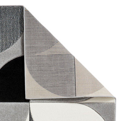 Matrix area rug Machine Woven Rectangle Grey