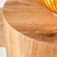 Table cylindrique avec motif élégant - 15,42 po de profondeur / largeur / hauteur, 15,74 lb convenant au café, à la salle à manger, au travail, à l'écriture de scénarii Conception gracieuse de tous les côtés, appropriée