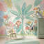 Papier peint tropical avec aquarelle pastel-1340272432-1340272430