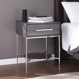 Waltenson 19.25'' W Metal Nightstand