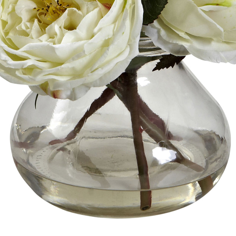Centre de table Fancy Roses, blanc
