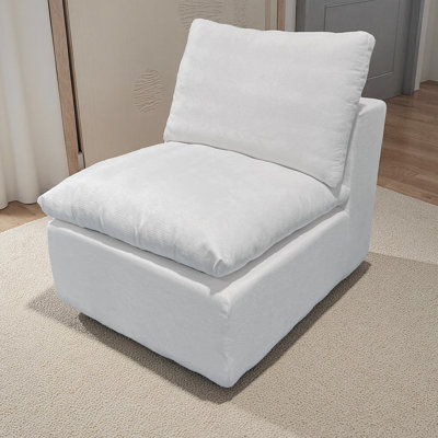 No Assembly White Modular Sectional With Corduroy For Bedroom Comfort Upgrade Required Chaise In Corduroy, Apartment