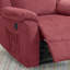 Fauteuil inclinable électrique en rouge paprika