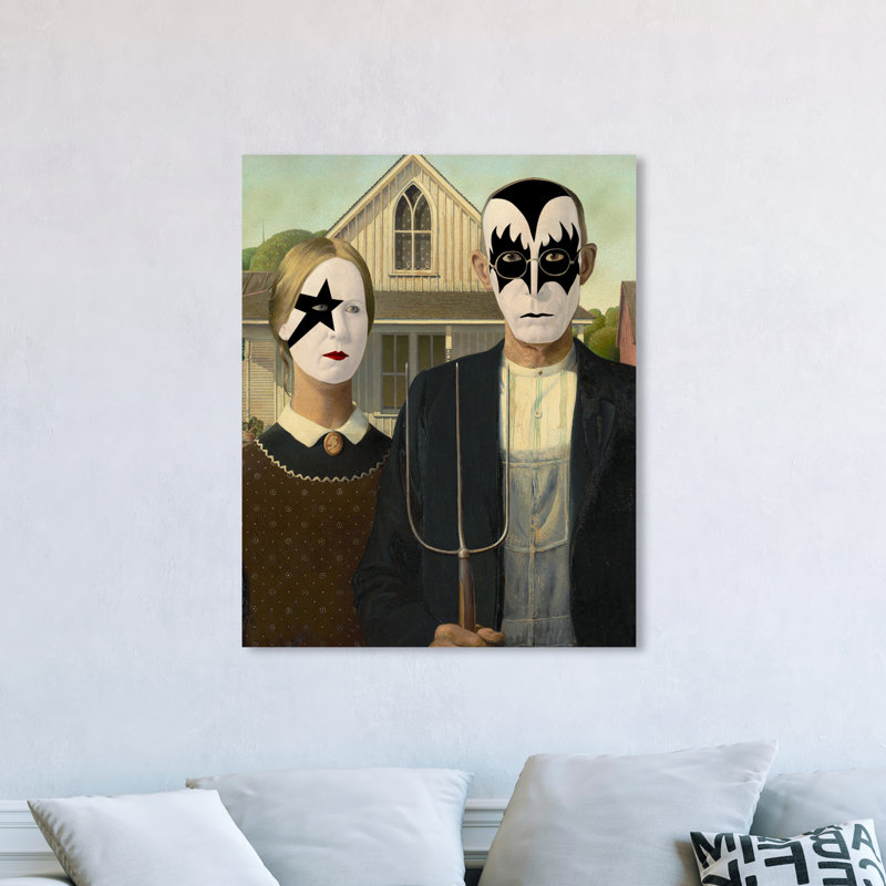 «I Wanna Rock N Roll», impression sur toile tendue, H 45 po x l 36 po, Toile tendue