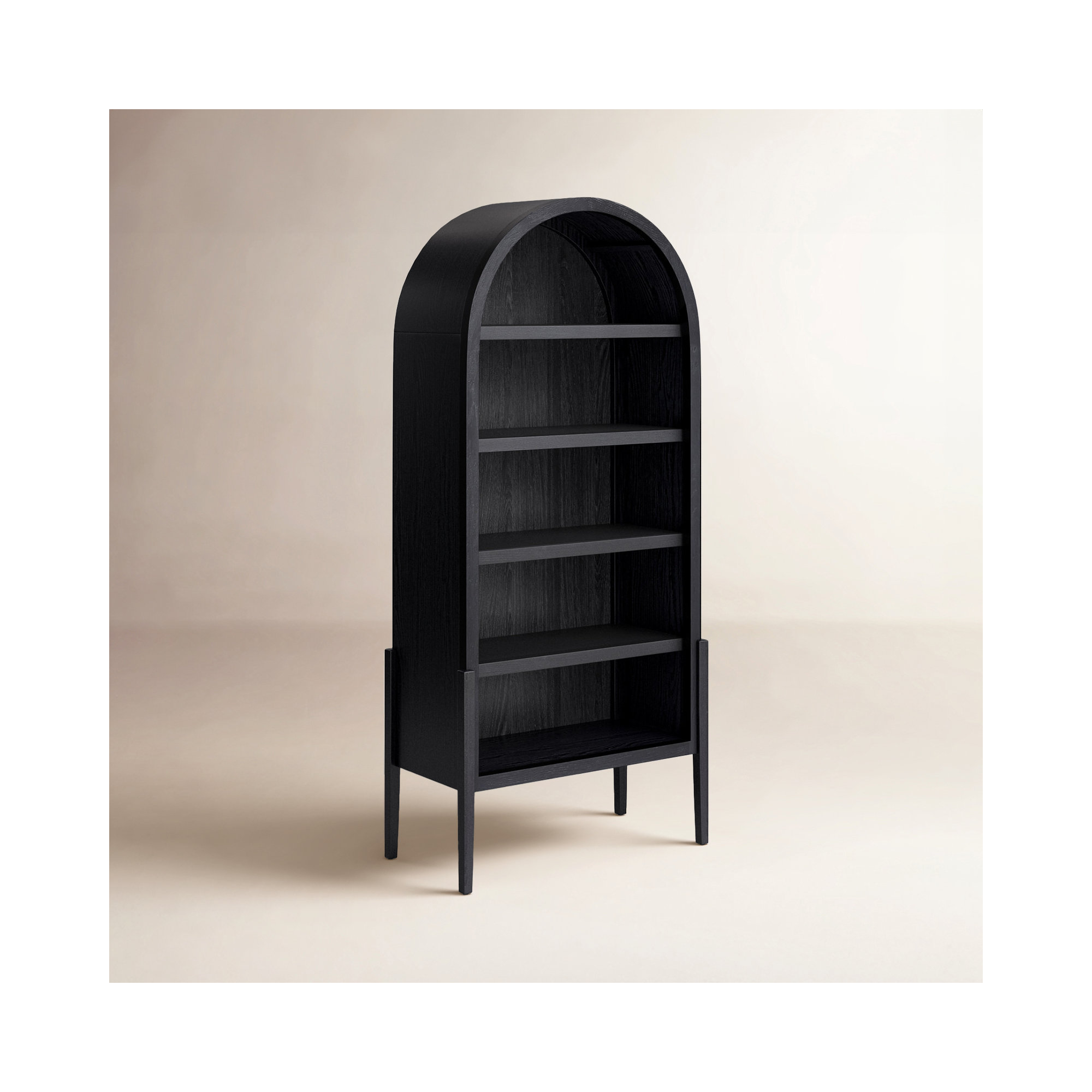 Errol Standard Bookcase, Drifted Matte Black