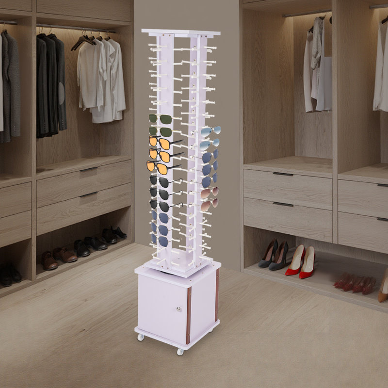 Rotating Glasses Storage Display Stand, Light Purple