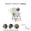 Chaise de jardin pliante ajustable, chaise de salle à manger pliante à dossier haut avec accoudoirs et structure en aluminium, idéale pour le jardin et le balcon.