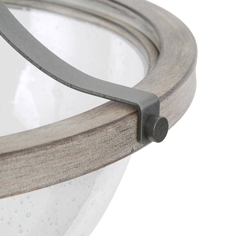Vauxhall Glass Semi Flush Mount