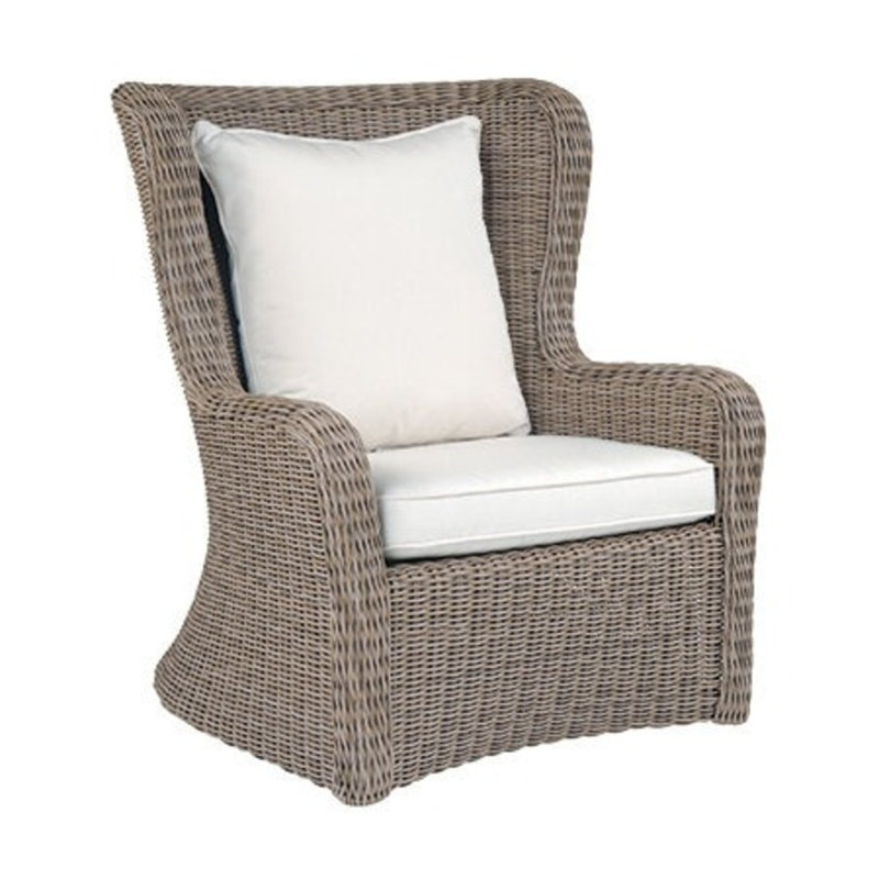 Sag Harbor Outdoor Lounge Chair, Sag Harbor Driftwood, Canvas Canvas
