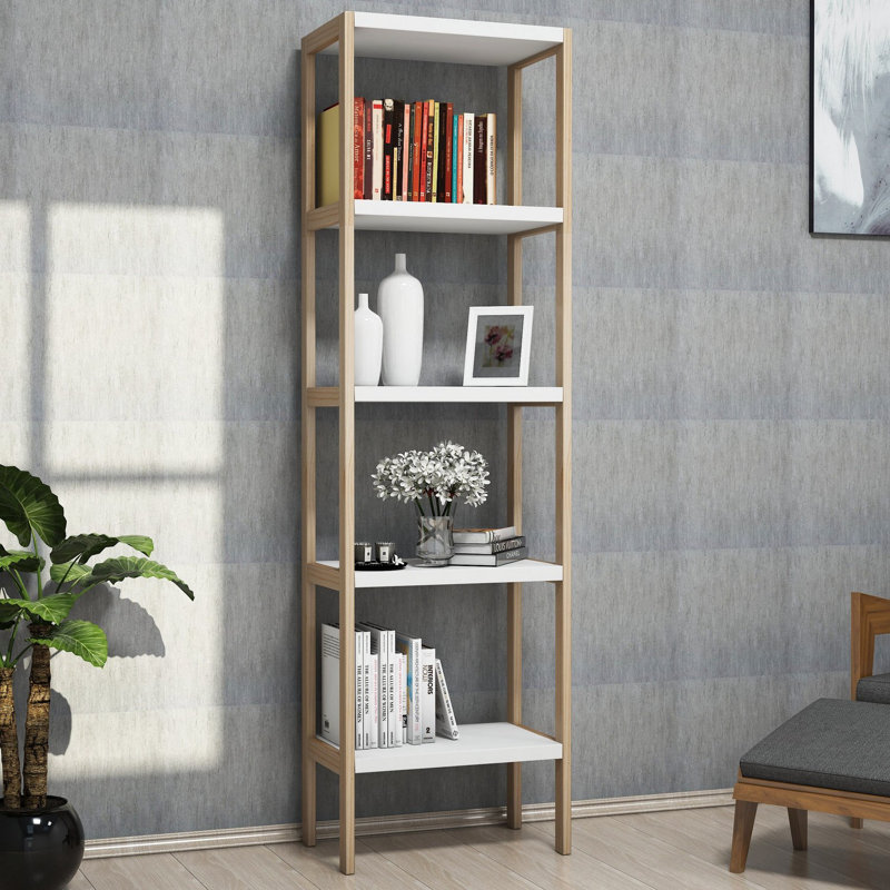 Bibliothèque standard en bois massif H 66,93 "x l 19,29" Faron
