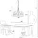 Laurie 5 Light Metal Dimmable Chandelier