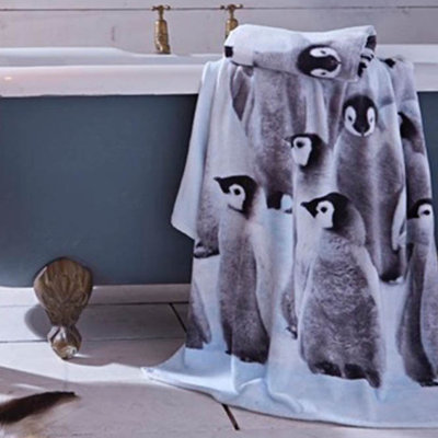 Penguin Colony Cotton Hand Towel