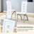 Fullwood 7-Piece Faux Marble Dining Table Set With Upholstered Dining Chairs-129859097-129859093